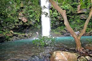 Rincon de la Vieja National Park contains beautiful cool water streams and waterfalls. 